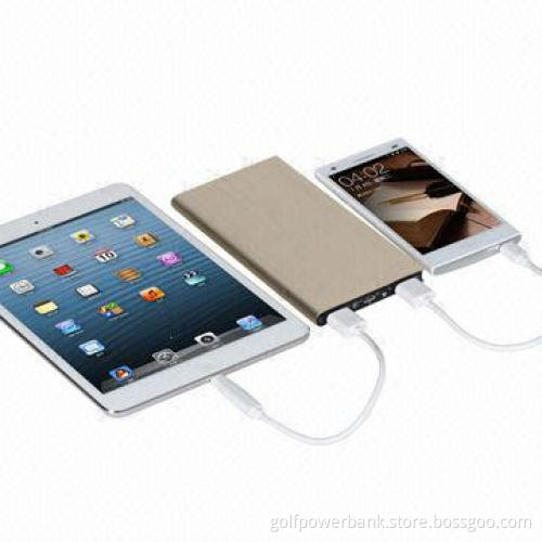 Polymer power bank with real 8,000mAh capacity, for iPhone 5S and Samsung Galaxy Note 3